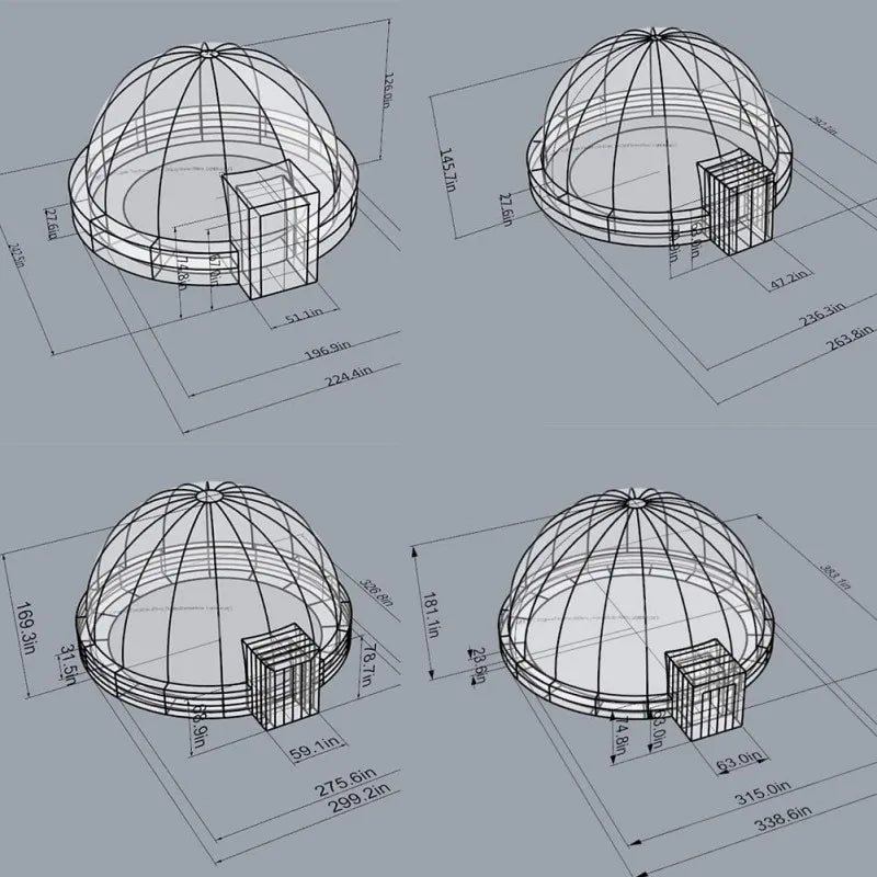 Giant Inflatable Planetarium Projection Dome Planetarium Dome Tent With Floor Mat For Outdoor School Teaching Planetarium