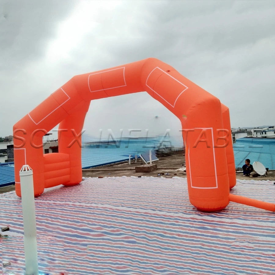 for Advertising 4 Legs Inflatable Arch Gate Start Finish Line Archway With Sticker Box