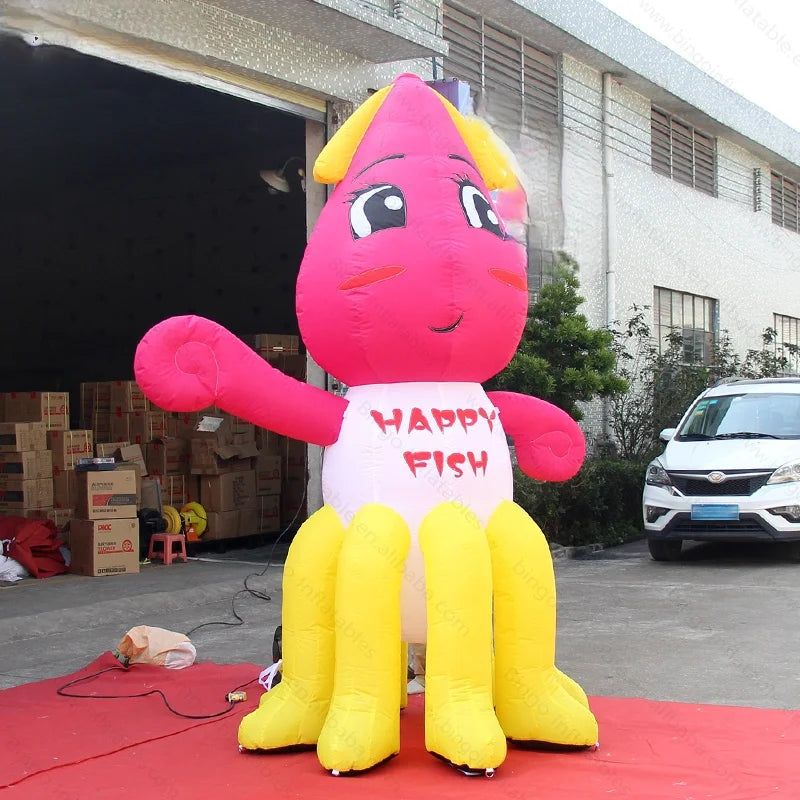 Customized High Inflatable Octopus Cartoon Promotional Digital Print Blow Up Octopus Model For Decoration
