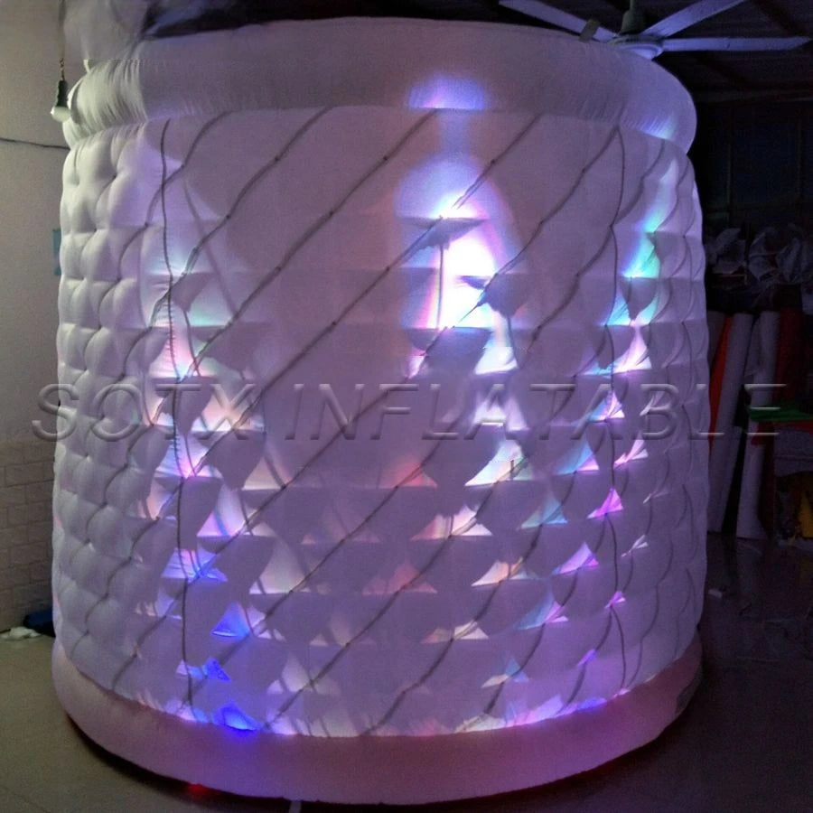 Wedding and Exhibition Nice Design 3m Led Inflatable Photo Booth Props foto Pod Kiosk Photo Station for