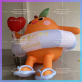 festival swimming circle sitting Orange Inflatable orange pipa fruit Bazaar Exhibition Card Drainage Mall display