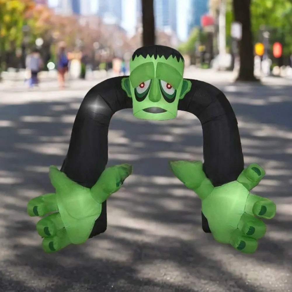 Hot Sale 5x5m Airblown LED Inflatable Halloween Monster Archway With Lights Ideal For Yard Party Decor Hurry Get Yours