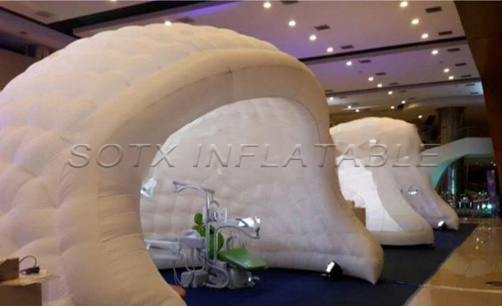 show,Exhibition White portable outdoor dome inflatable bar tent/Inflatable Luna tent for Trade