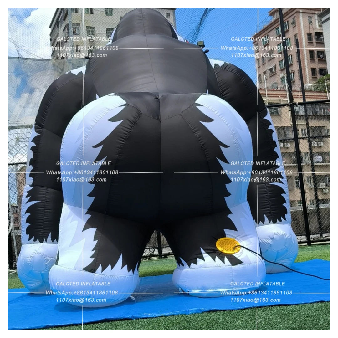 Inflatable Gorilla With Blower Giant Outdoor Advertising Event Display For Grand Opening And Store Promotion