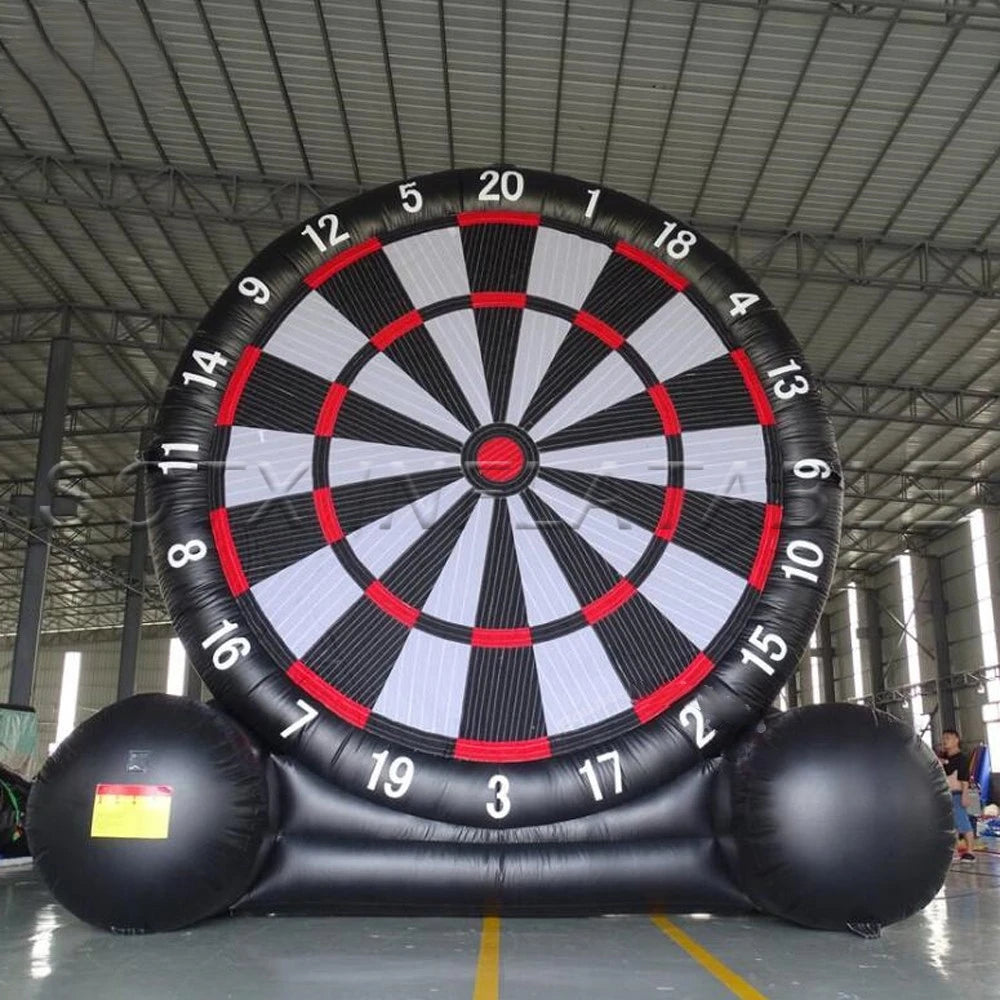 With Sticky Balls Outdoor Human Game Inflatable Football Dartboard For Children Party Adult Soccer Target Kick Dart Board