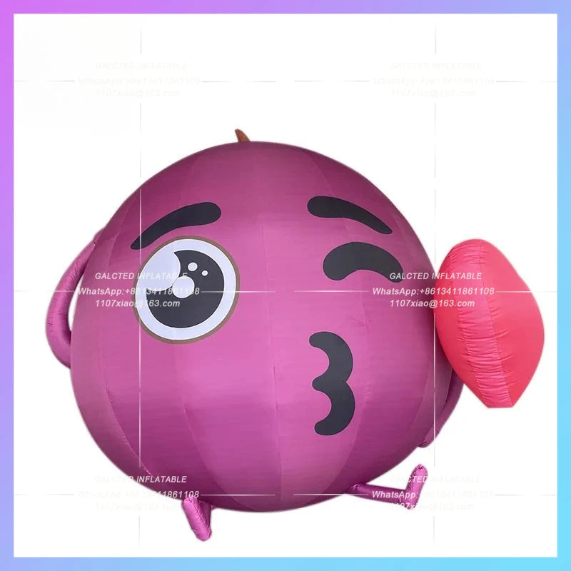 eggplant fruit festival vegetable Giant inflatable purple grape air model  festival help farmers theme enterprise IP mascot