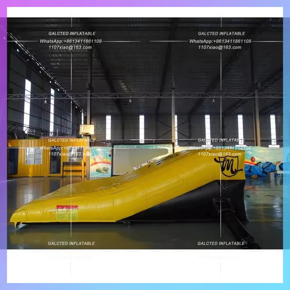 Sloped Jump Air Bag Mat,Commerical Inflatable Mtb Landing Airbag, Mountain Bike Airbag Ramp Motocross Landing Bag For Bmx Landin