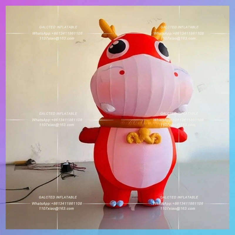 inflatable dragon New yearred lucky animal