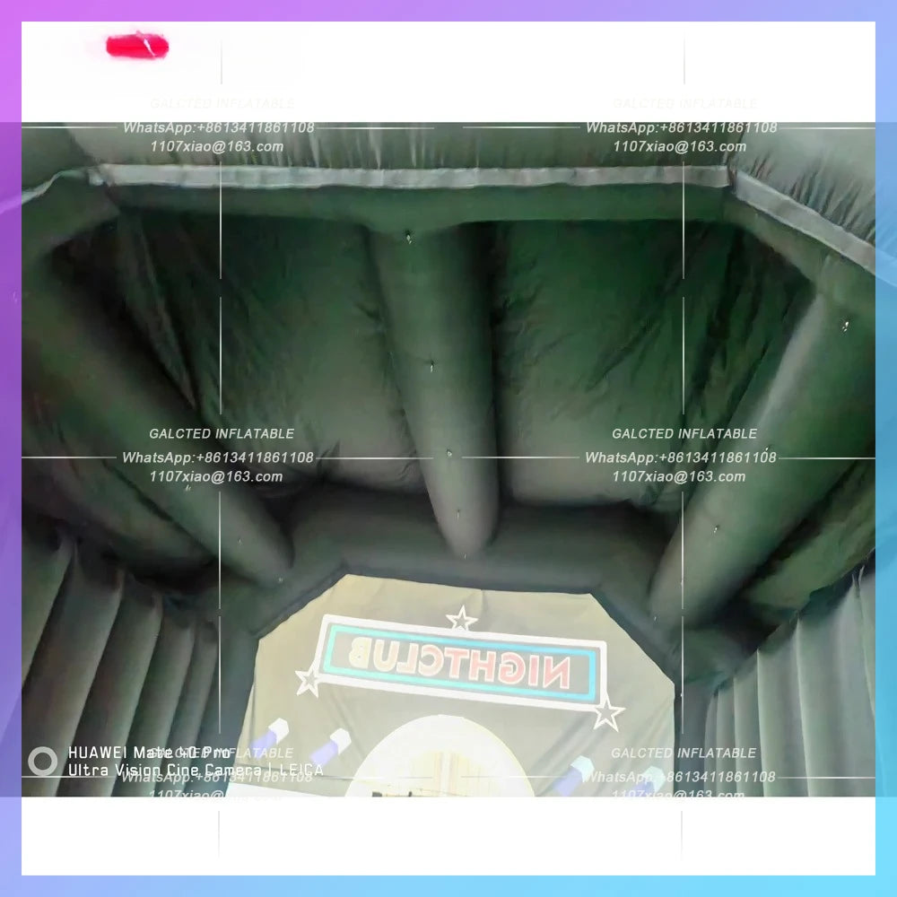 Inflatable Nightclub Tent,Customized Oxford Rectangle Inflatable Night Club,VIP Inflatable Party Room With Air Blower For Disco