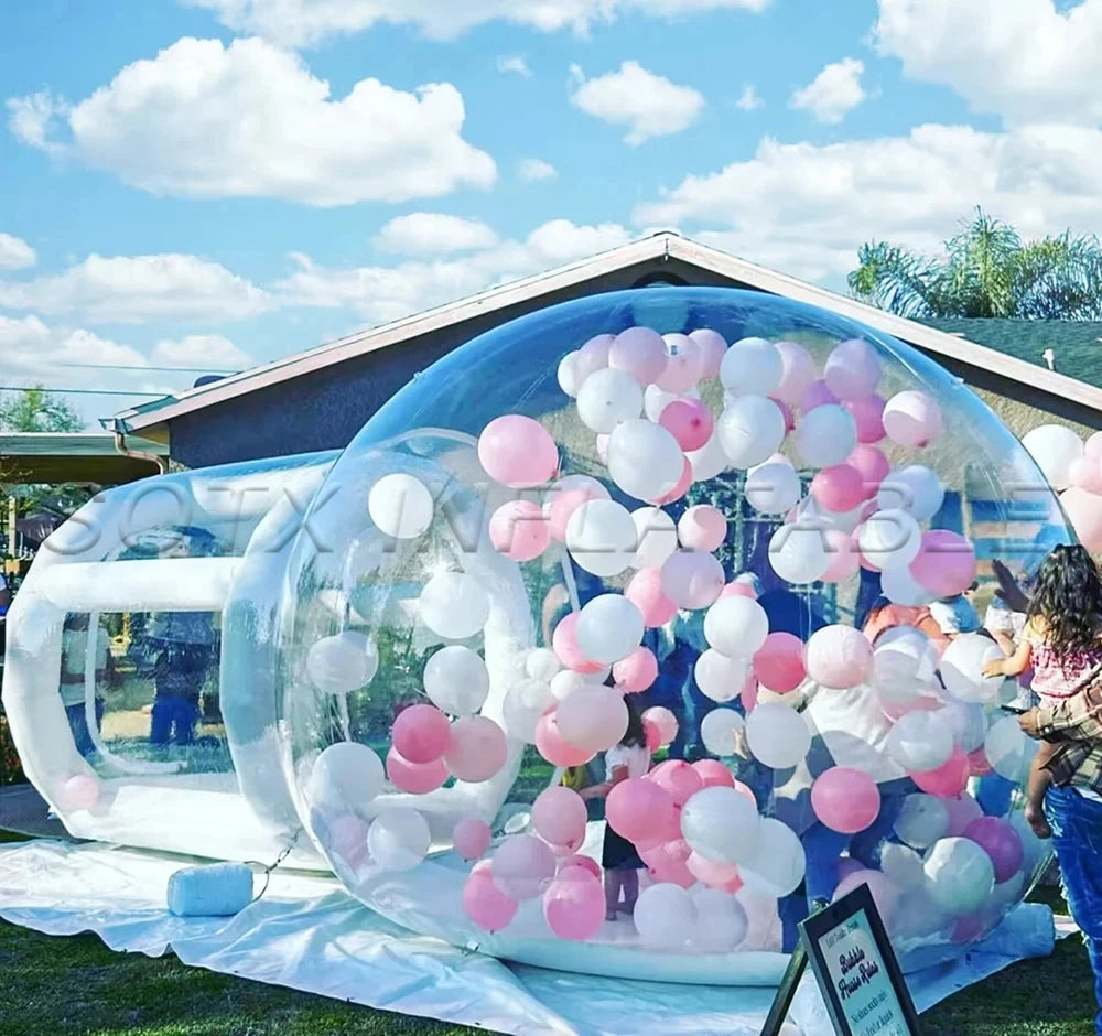 Tent with column For Camping Commercial Inflatable Balloon House Bubble House 3M/4M Dia Outdoor Transparent Bubble