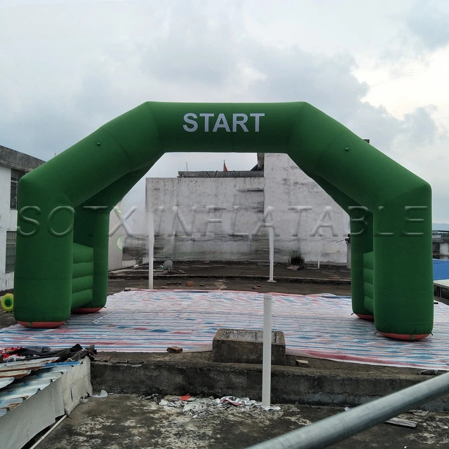 Promotional Events 4 Legs Inflatable Start Finish Racing sports arch Line Archway for outdoor Advertising