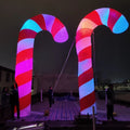 Party Event Decoration Giant 6 Meter High Inflatable Candy Cane with Led Lights Christmas Ornaments for Christmas for