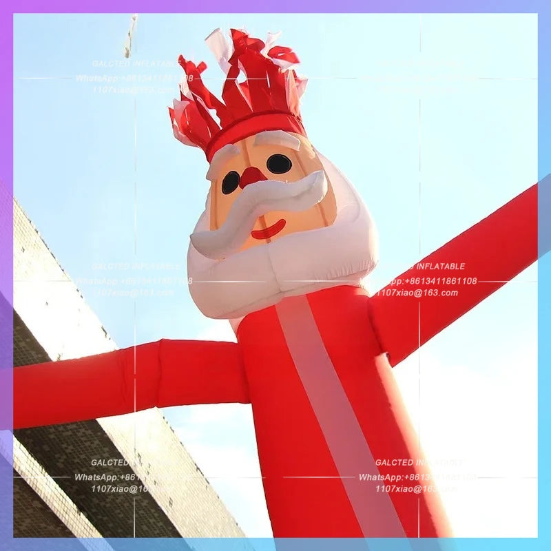 inflatable Christmas outdoor decoratons 4.5mH Christmas air dancer inflatable toys Blow up Santa Dancer