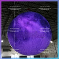inflatable moon balloon,Grey giant park yard illumination hanging/grounding inflatable moon planet ball for festival decoration