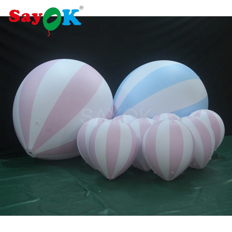 1.5m/61cm H PVC Customized Hanging Balloon Inflatable Baby Shower Balloons for Kids Birthday Baby Shower Party Decoration