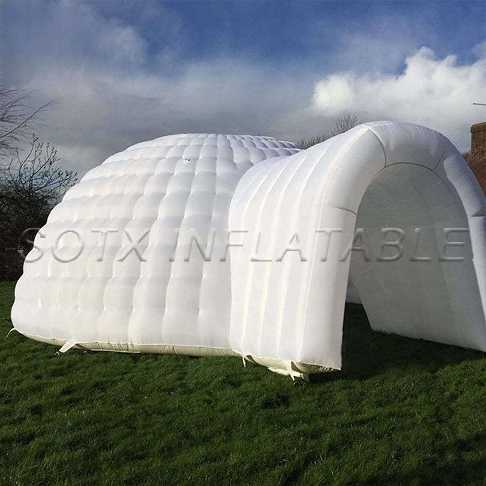 Blower For Sale Rental 8m x 8m inflatable Dome Tent Capacity air Party igloo nightclub Disco Dancing marquee Yoga House With