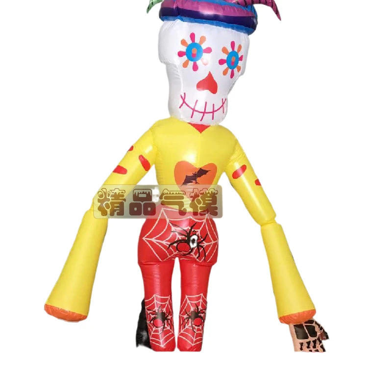 Halloween Inflatable Red Clown - Ideal for Haunted House Atmosphere, Bar Decorations, and Parade Props