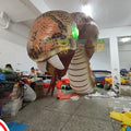 Giant Inflatable Realistic Cobra - Perfect for Halloween Bar and Mall Decorations, Event Props, and Zoo Displays