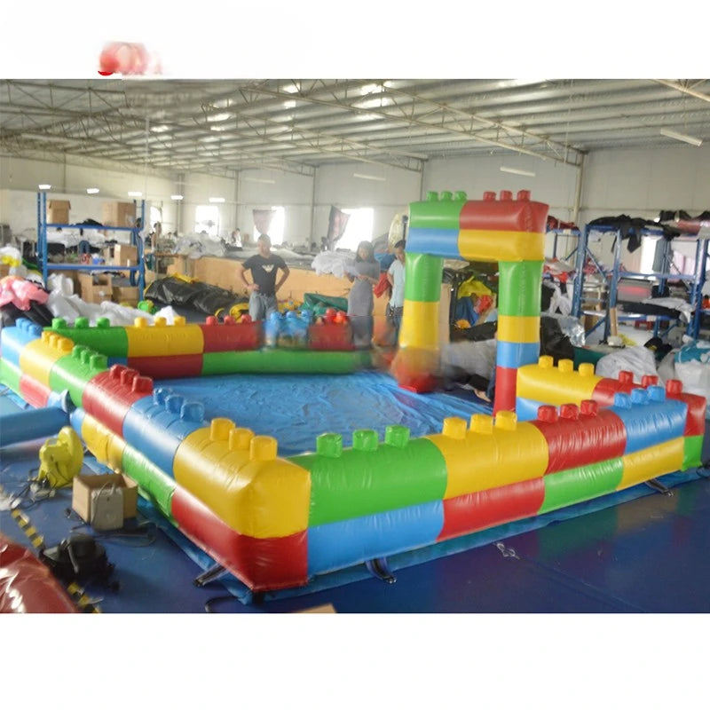 Outdoor Indoor Park 4M/8M Inflatable Gaga Ball Pit Playground Inflatable Fence Field with PVC Mat for Kids Toddlers