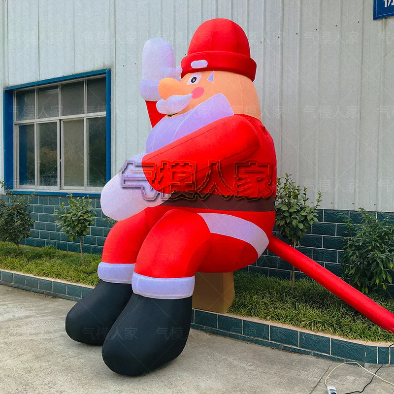Inflatable Christmas Santa Claus Snowman - Holiday Decoration Props for Malls, Sales Offices, and Scenic Spots