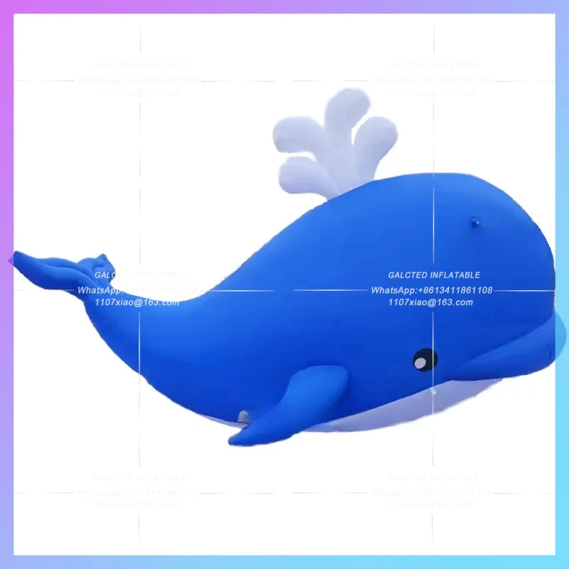 swimming aninal giant cartoon dolphin Ocean inflatable dolphin blue for aquarium zoo festival decoration prop