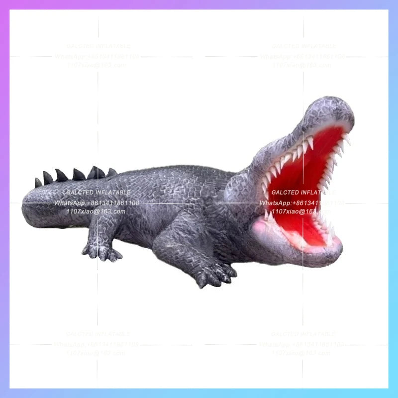 inflatables cartoon crocodile realistic Customized inflatable reptiles animal for zoo advertising