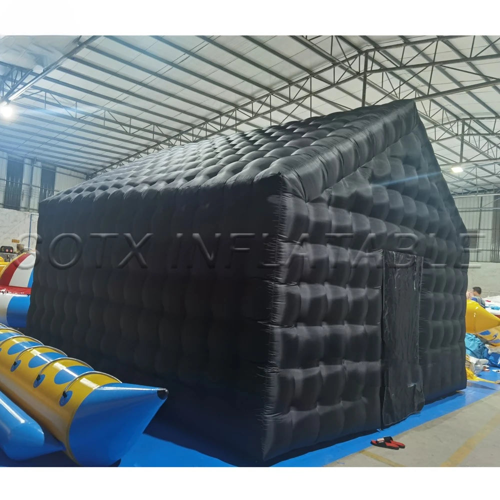 Night Club Parties Commercial Black Portable Inflatable Nightclub Tent Cube Wedding Marquee Disco Vip Lounge For