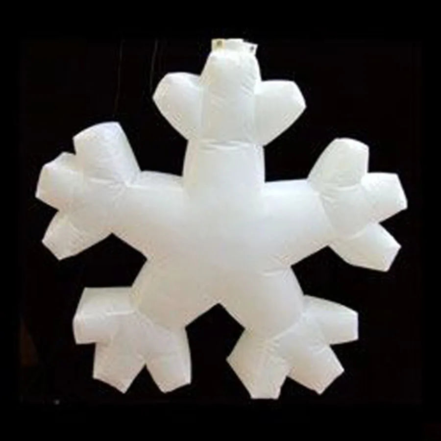 Trade Show/Advertising Diameter 2m Customized Hanging Decoration Model Inflatable Snowflake For