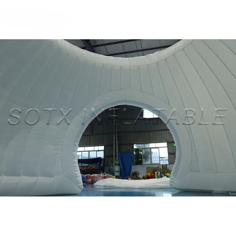 Wedding Show Decoration 6x2.8mH Giant Inflatable Igloo Dome Tent Inflatable Igloo Panorama Dome Tent for Events Party