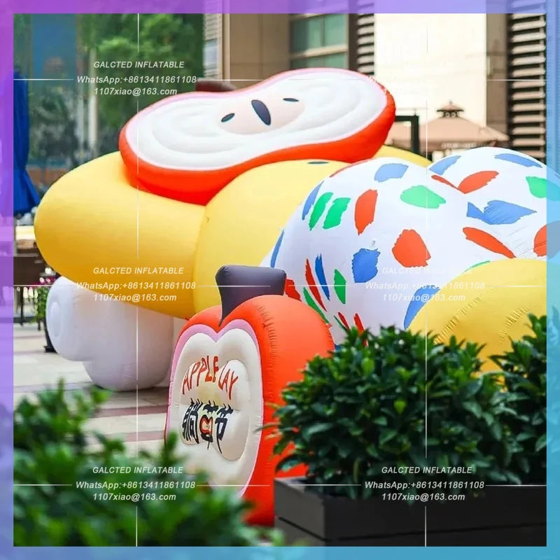 lying flat festival Apple Festival Inflatable cartoon apple popular model festival life market drain creative advertising