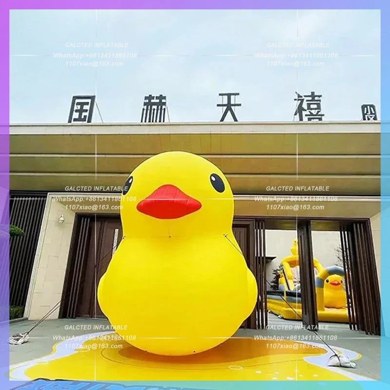 stage lighting bar cruise interactive Inflatable yellow duck air modelatmosphere foil IP customization