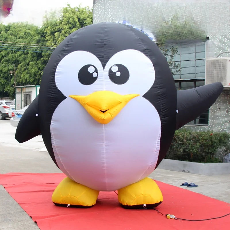 Cartoon Style Penguin Inflatable Mascot Suit Decorating And Advertising Props