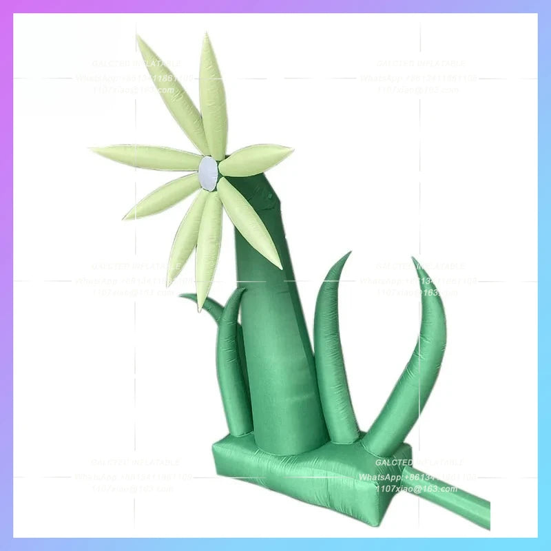Halloween pranks alien flowers Inflatable flower model horror lighting atmosphere arrangement