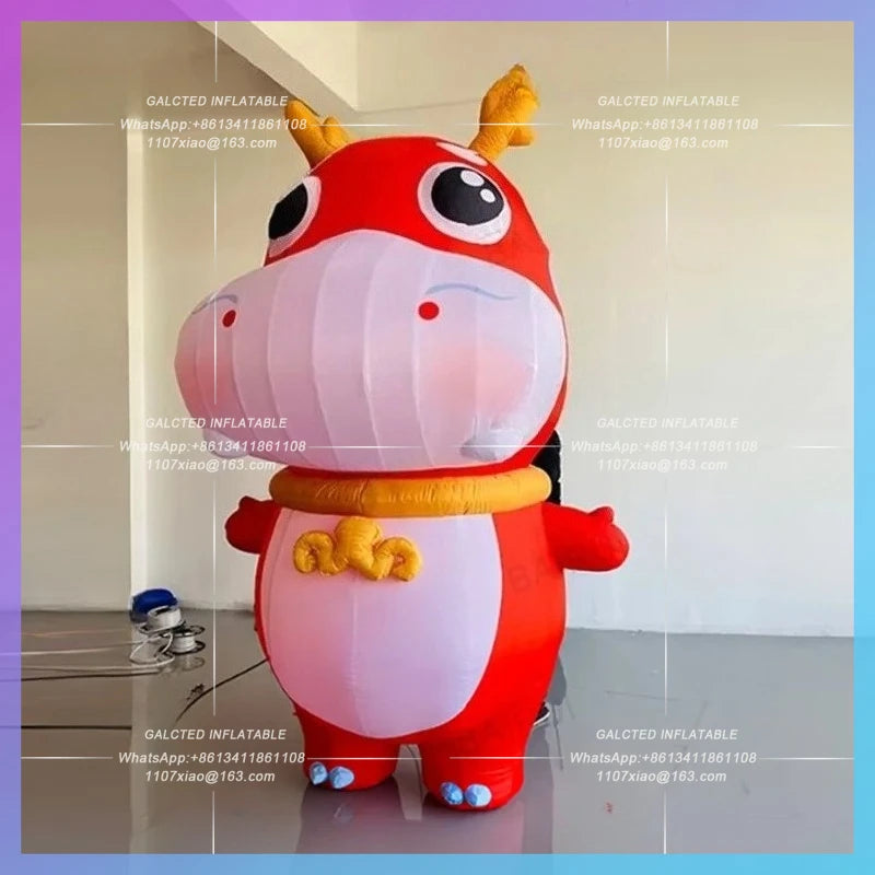 inflatable dragon New yearred lucky animal