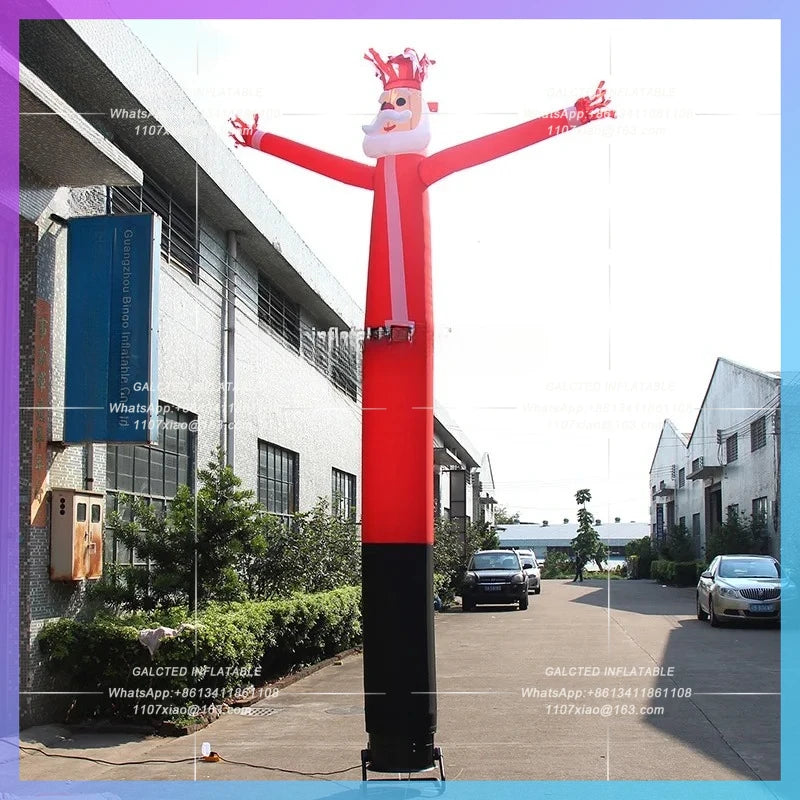 inflatable Christmas outdoor decoratons 4.5mH Christmas air dancer inflatable toys Blow up Santa Dancer
