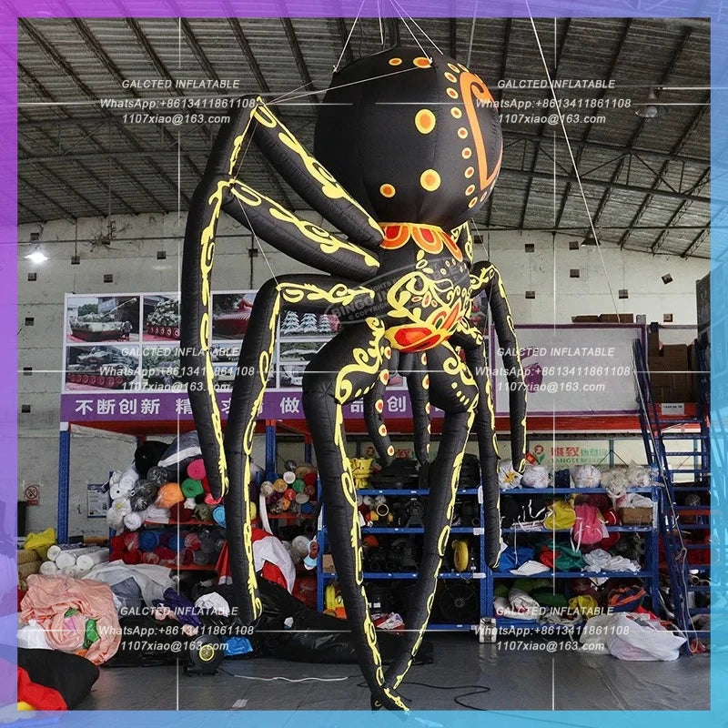 Inflatable Colorful Spider Advertising Inflatable Toys Halloween Spider Balloon Event Decoration  Props-Toys