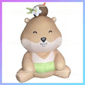 animal smile rat for children's Zoo inflatable hamster cute gray cartoon theme activity