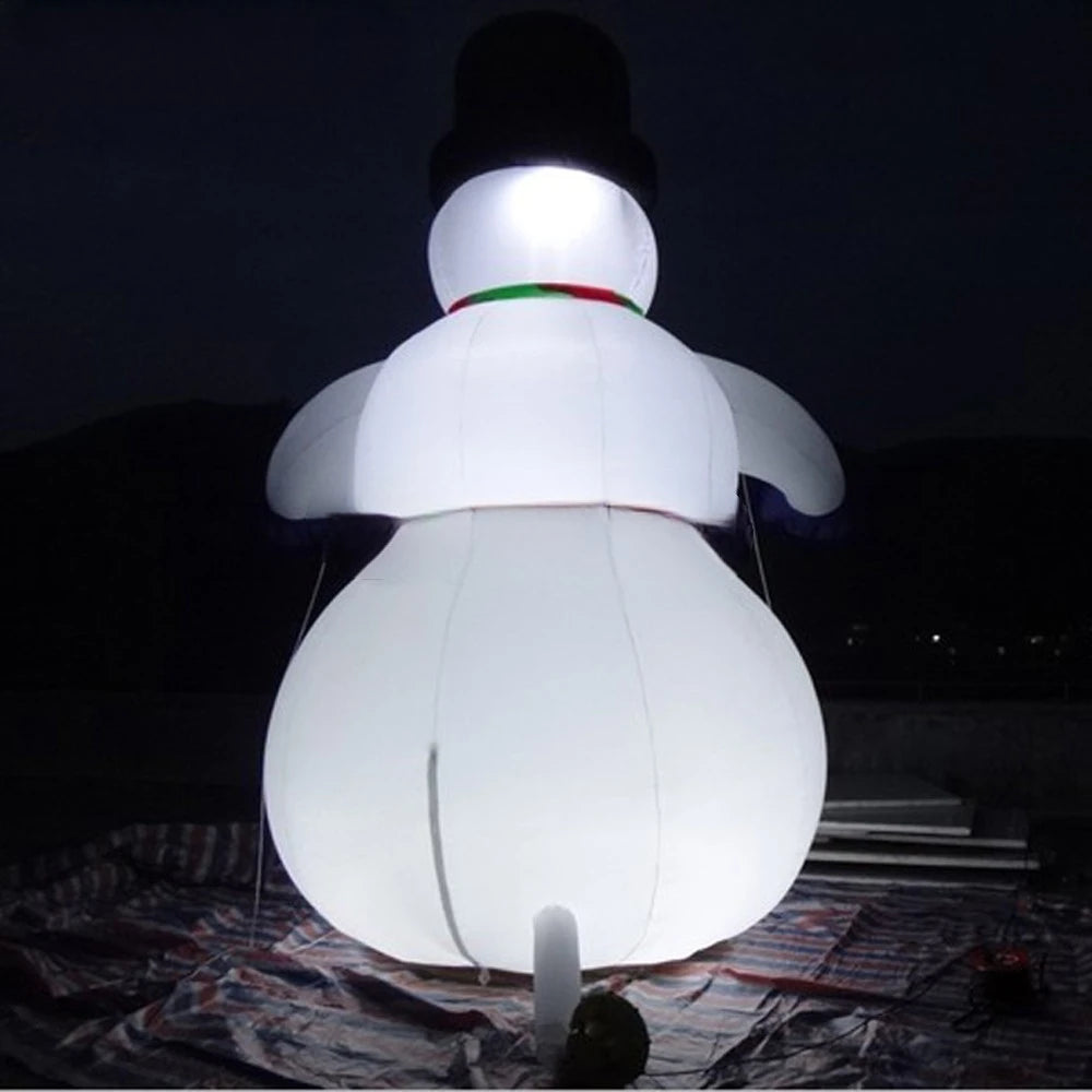 Large Outdoor Free Shipping Christmas Inflatable Snowman With Fan&Led Lights Giant Christmas Decoration For Promotion