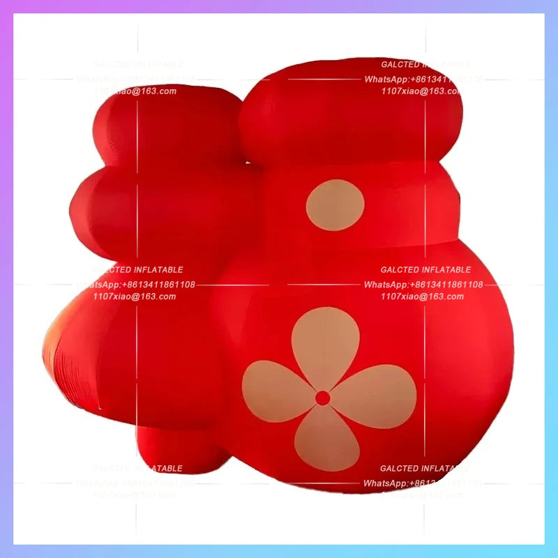 inflatable red lantern huge cartoon Chinese snake year lucky lanterns shop restaurant Chinatown decoration