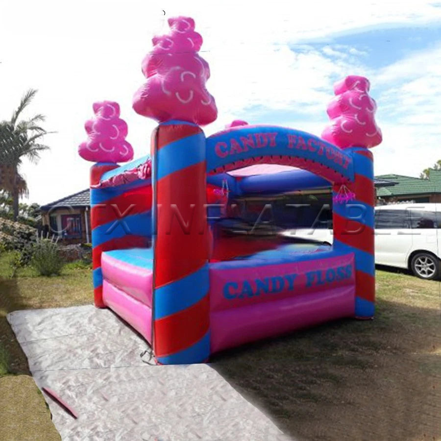 Carnival party Top quality inflatable candy floss stall station inflatable concession stand booth for