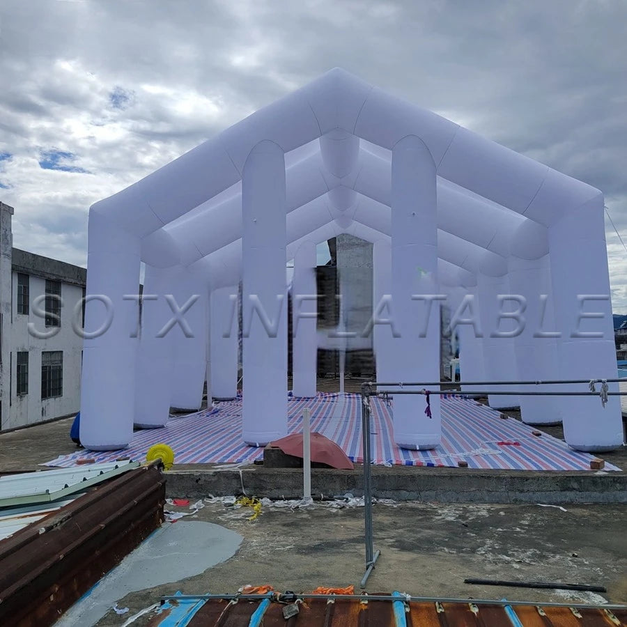 Ceremony/Business Event Exhibition Customized 10x8x6mH Giant Inflatable Wedding Tent For Wedding/School Graduation