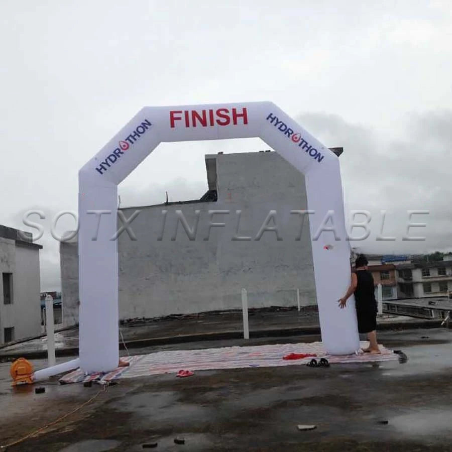 Game and Advertising Customized 4 x5m Tall Inflatable Finish Line Start Line for Sport