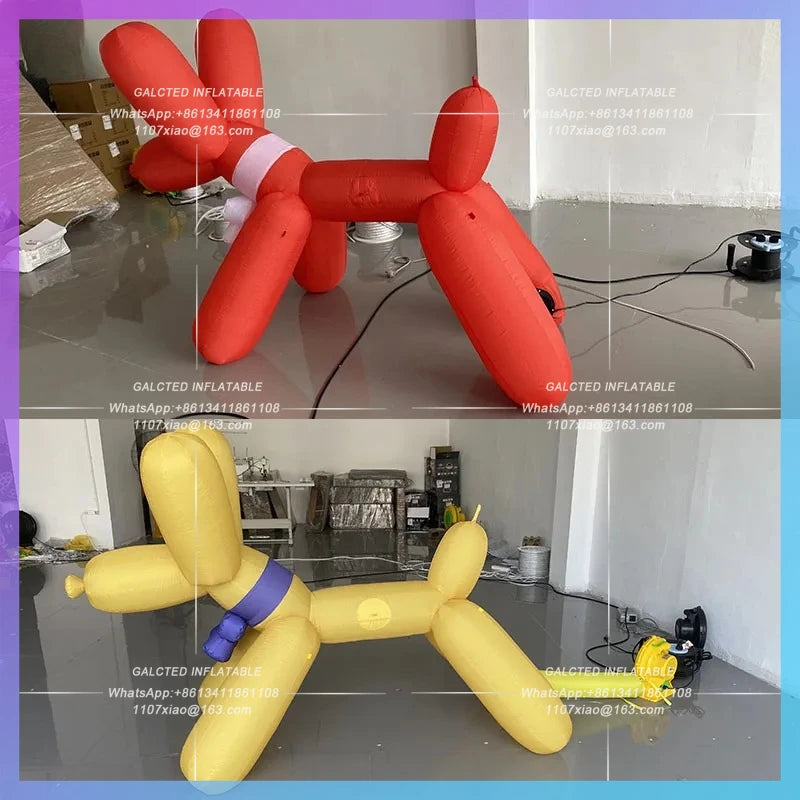 sausage dog balloon dog model Inflatable cartoon dachshund dog  clown playground children's fun bar stage lighting props