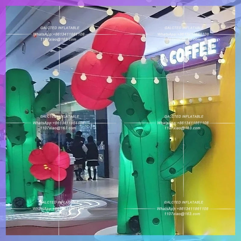 new year courtyard party Huge inflatable christmas tree santa claus trees big annual meeting decoration