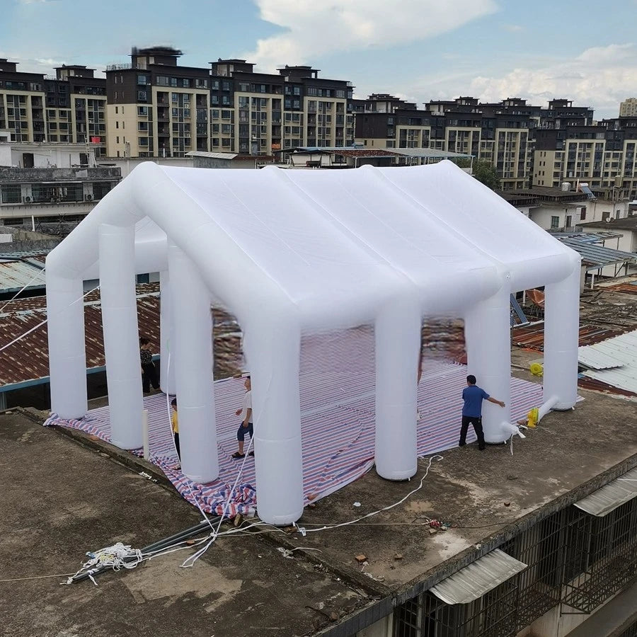 Ceremony/Business Event Exhibition Customized 10x8x6mH Giant Inflatable Wedding Tent For Wedding/School Graduation