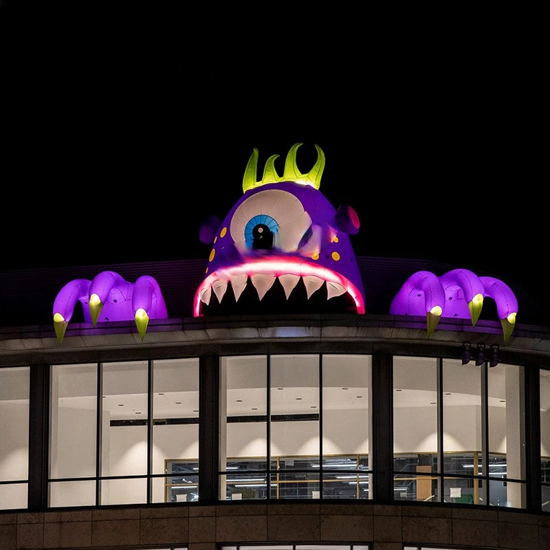 Halloween Lighting Exquisite Inflatable Monster Hand Balloon For Event Mall Building Decoration Props Toy