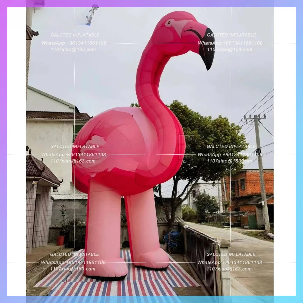 Inflatable Flamingo Pink Lady Party Decoration Giant  Inflatable Bird Animal Balloons For Advertising