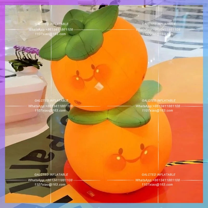 duodayo persimmon good IP fall fruit Inflatable cartoon Persimmon Model harvest atmosphere mall bar stage layout