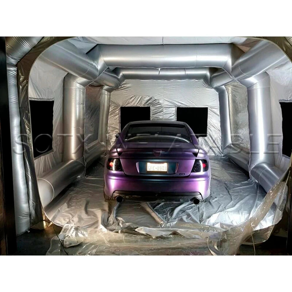 To Most Car Models Automobile Giant Inflatable Car Workstation Spray Paint Booth Tan Spray Painting Booths Sewinfla Applicable