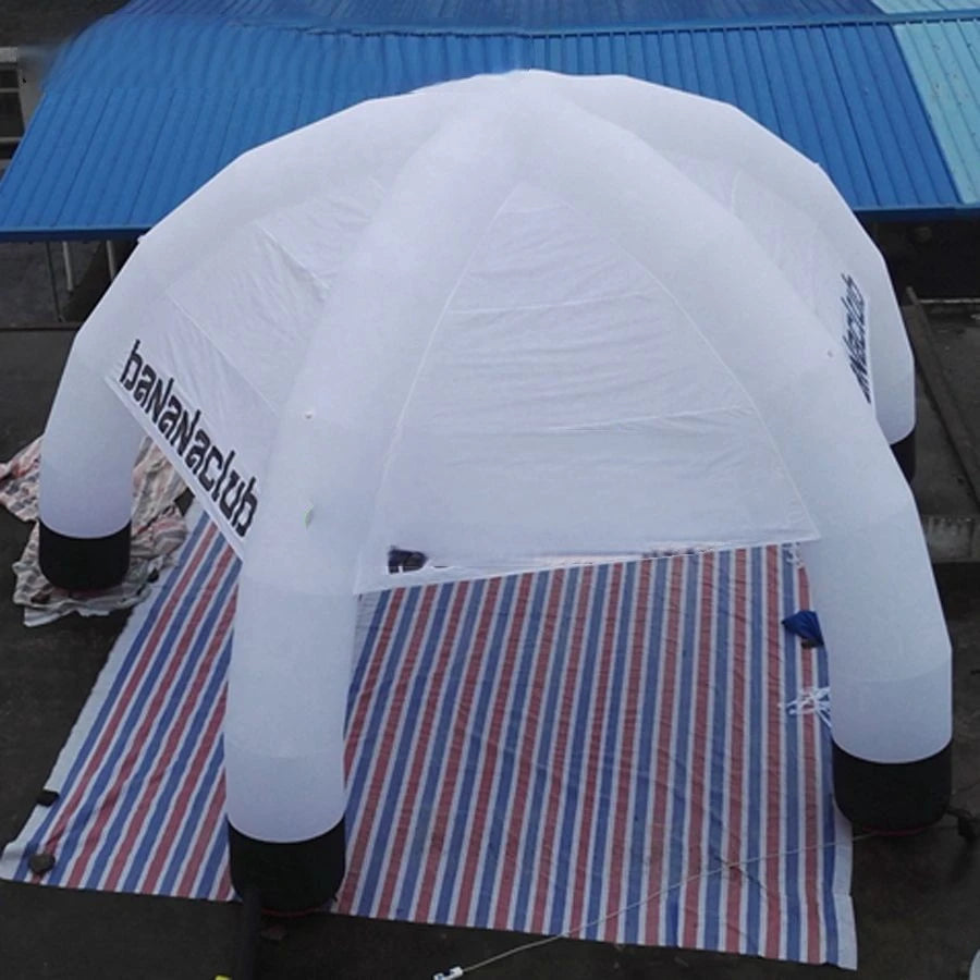 Event Made In China Attractive Giant 8m Diameter With 5 Legs White Inflatable Spider Tent With Custom Logo For Spain